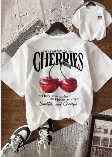 Playera Estampada Cherries
